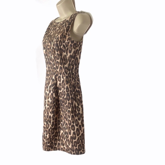 Kate Spade Leopard Print Sleeveless Sheath Dress - Picture 6 of 13